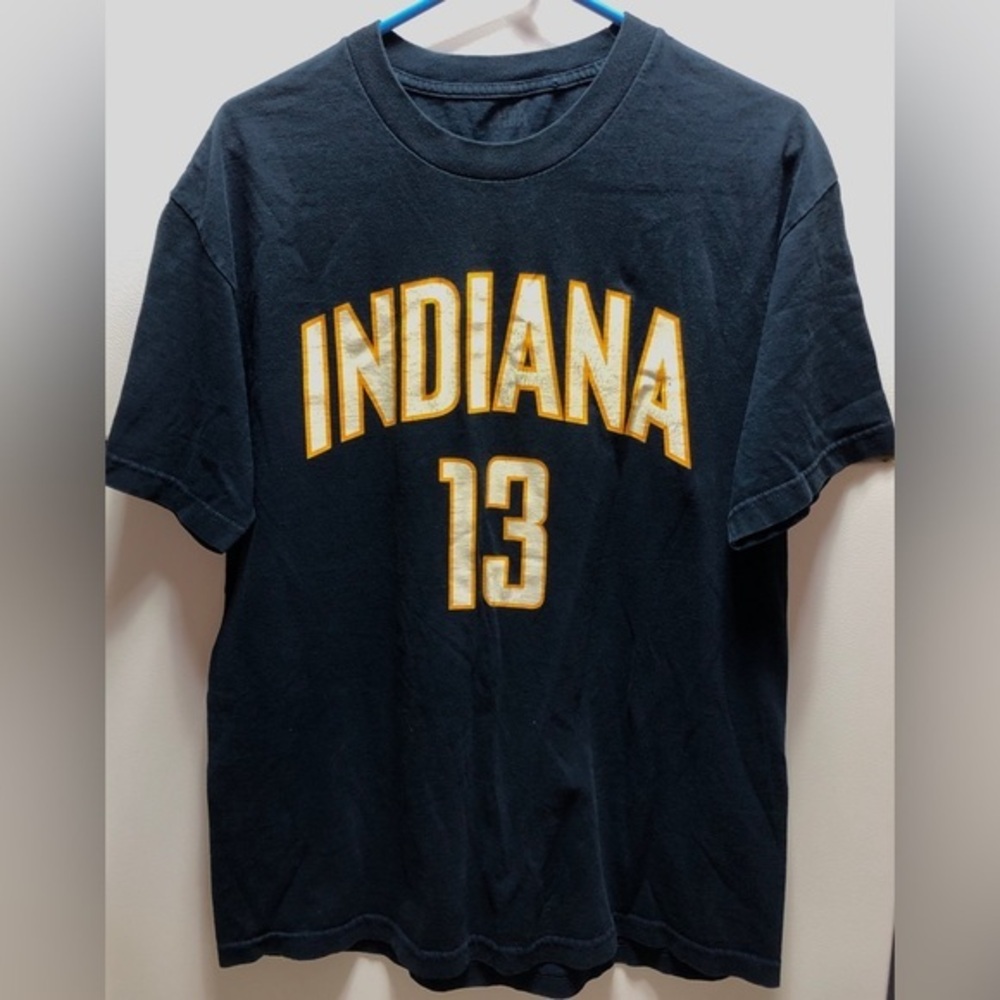 🪅NBA Basketball Paul George #13 Vintage Era Indiana Pacers T-shirt